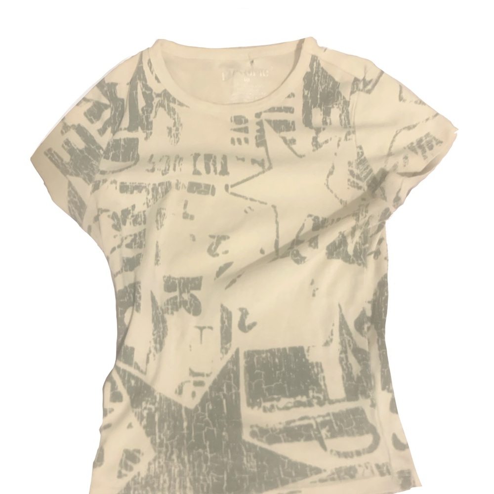 Distressed Star Punk Baby Tee Cropped HOT TOPIC